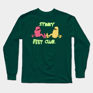 Stinky Feet Club Cartoon Artwork Long Sleeve T-Shirt